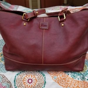 Crimson Florentine East West Chelsea Tote
